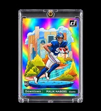 MALIK NABERS ROOKIE DOWNTOWN 2024 DONRUSS TRUE DOWNTOWN RARE Jumbo RC GIANTS picture