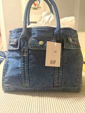 GAP Denim Five Pocket Tote Medium Wash Standard  picture