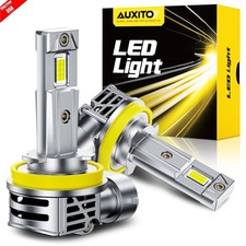 AUXITO Canbus H11 H8 H9 LED Headlight High Low Beam Bulbs Conversion Kit 6500K picture
