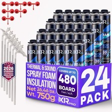 Spray Foam Insulation Can (24 x 26.46 oz. (750 g)) Expanding Foam Sealant picture