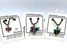 Lot of three unique handcrafted pendants STONEessence collection by Zhelaine picture