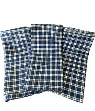 Antique Homespun Fabric 3 Panels Lot picture