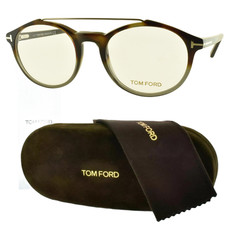 NEW TOM FORD TF5455 055 Drak Havana/Shaded Gray Oval Optical Frame Eyeglasses picture