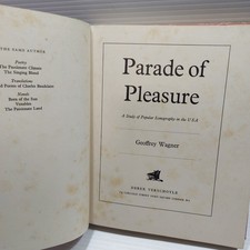 Parade of Pleasure Hardcover First Edition Geoffrey Wagner 1954 Derek Verschoyle picture