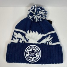 Reebok Toronto Maple Leafs NHL Winter Classic Blue White Knit Pom Beanie Hat New picture