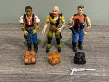 G.I. Joe Vintage SLAUGHTER’s RENEGADES Red Dog, Taurus, Mercer Lot ARAH picture