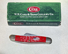 Case 2004 Stockman 6318 SS Pocketknife 3-Blade Red Synthetic Handle SS 2004 picture