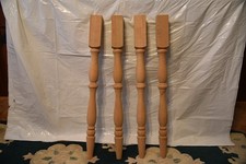 Set of Four Unfinished Solid Wood Table Legs – Ready for Your DIY Project picture