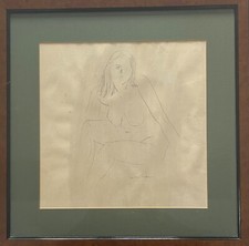 DRAWING BY BRUNO CASSINARI SIGNED DEPICTING A NUDE WOMAN picture