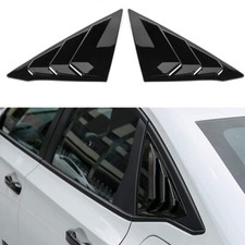Fits 2022-2025 Honda Civic 11th Sedan Side Window Louver Vent Gloss Black 2PCS picture