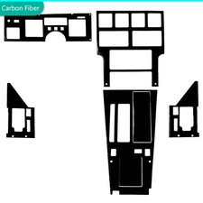 7Pcs Fits Chevrolet Corvette C4 full interior kit in glossy piano black 83-89 picture
