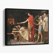 Augustus at the Tomb of Alexander the Great (1878) Canvas Print Wall Art picture