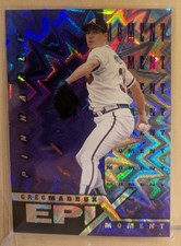 1998 Pinnacle EPIX PURPLE MOMENT #21 Greg Maddux  Refractor RARE ICONIC INSERT picture