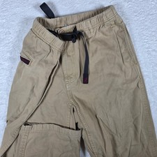 Gramicci G-Pants Mens M/L Beige Cotton Twill Climbing Hiking Elastic Belted picture