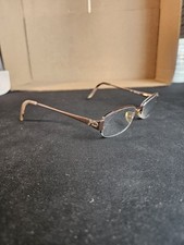 Kay Unger K157 Eyeglass Frames 52-18-135 Rose Bronze Semi Rimless Womens picture
