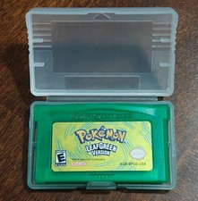 Pokemon LeafGreen Version Game Cartridge GBA Tested Saves picture