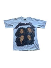 VTG Metallica Wherever I May Roam Stage Set White Tee 1991-1992 Size L White picture