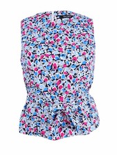 Nine West Women's Plus Size Belted Peplum Top picture