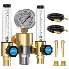 BETOOLL MIG Welding Equipment Dual Output Argon Regulator MIG/TIG Flow Meter Gas picture