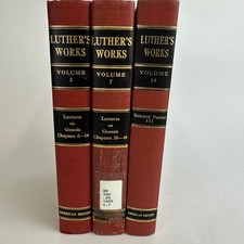 Luther's Works Martin Luther Volumes 2, 7 & 14 1960 Concordia Theology Set of 3 picture