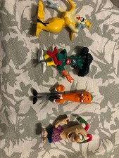 RARE CALIFORNIA RAISINS GO- ALONG SET 4 FIGURES feat. ULTRA RARE CECIL CARROT picture