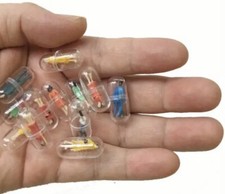 10 Piece New Miniature Fairy Garden Dolls In Capsules- Arts & Crafts- USA Ship picture