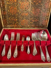 36 Piece Old Colony Silverplated Flatware 1847 Rogers Bros picture