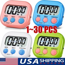 Large LCD Digital Kitchen Cooking Timer Count Down Up Clock Loud Alarm Magnetic picture