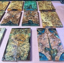 STABILIZED HYBRID MANGO BURL,KNIFE SCALE,TOOL HANDLE, This Sell Is For 1 Pair picture