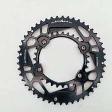 bikinGreen CNC Chainring V3 48/31T For Shimano 4 Arm 9-12 Sp Road Cyclocross picture