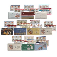US Uncirculated Mint Sets ~ Estate Sale Lot ~ Coins Money COA Hoard Clad/Silver picture