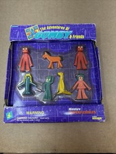 1995  Gumby & Friends Miniature Superflexibles 7 Figure Set 90133 Trendmasters picture