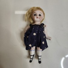 Antique All Bisque Girl 4.5 Doll  German picture