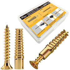 50 PCS Expansion Anchors with Screws for Door Hinge Repair, Hinge Repairs Screw picture