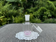 Premium Quality 14mm 45° Pink Mini Dry Ash Catcher for Water Pipe Bong Bubbler picture