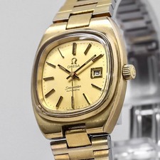 Vintage 1979 **NEAR MINT** OMEGA Seamaster Cal.684 Automatic Gold 27mm Ladies TV picture