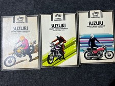 clymer publication Suzuki motorcycle manual 1970's lot of 3 picture