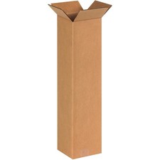 25 Tall Kraft Cardboard Boxes 4x4x36 Mailing Packing Shipping Corrugated Box picture