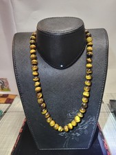 Natural Tiger's Eye Beaded Necklace 22