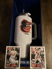 BALTIMORE ORIOLES Bling Colossal 46 Oz Tumbler Christmas Gift Adley Gunnar RC picture