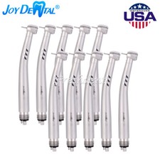 Pieza de Mano Turbina Dental Alta Velocidad Autogenerador LED Fibra Óptica 4Hole picture