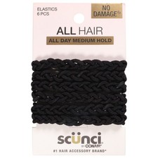 3 Pack Scunci Everyday & Active 3X Stronger Hair Ties, 6 Ct picture