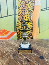 VINTAGE 1957 1958 INDIANA STATE POLICE SPORT BOWL CHAMPS BOWLING TROPHY MARBLE picture