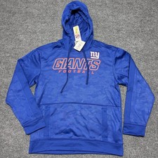 New New York Giants Blue NFL Men's Size Medium Hoodie Sweatshirt Pullover picture