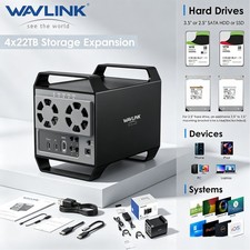 WAVLINK 4-Bay Hard Drive Enclosure for 3.5
