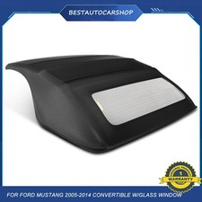 Convertible w/Glass Window Black Convertible Soft Top for Ford Mustang 2005-2014 picture