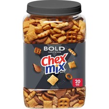Chex Mix Bold Garlic and Herb Snack Mix, Snack Tub, 20 oz picture