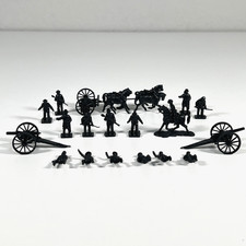 Vintage Lot of 20+ Civil War 1/72 HO OO MPC Airfix Artillery Cannons picture