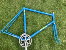 Trek 1200 Aluminum 6061 Road Bike Frame 24”  Vintage US.A Shimano 105 Blue  1989 picture