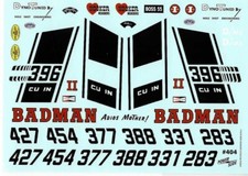 Powerslide 404 Badman 55 Chevy 1/24 1/25 waterslide decal picture